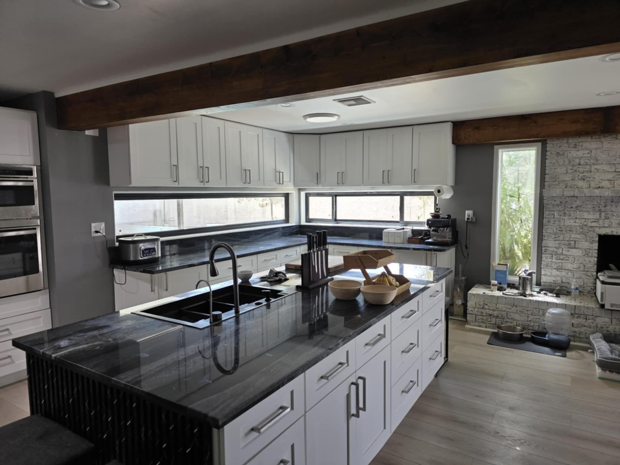 Completed modern kitchen